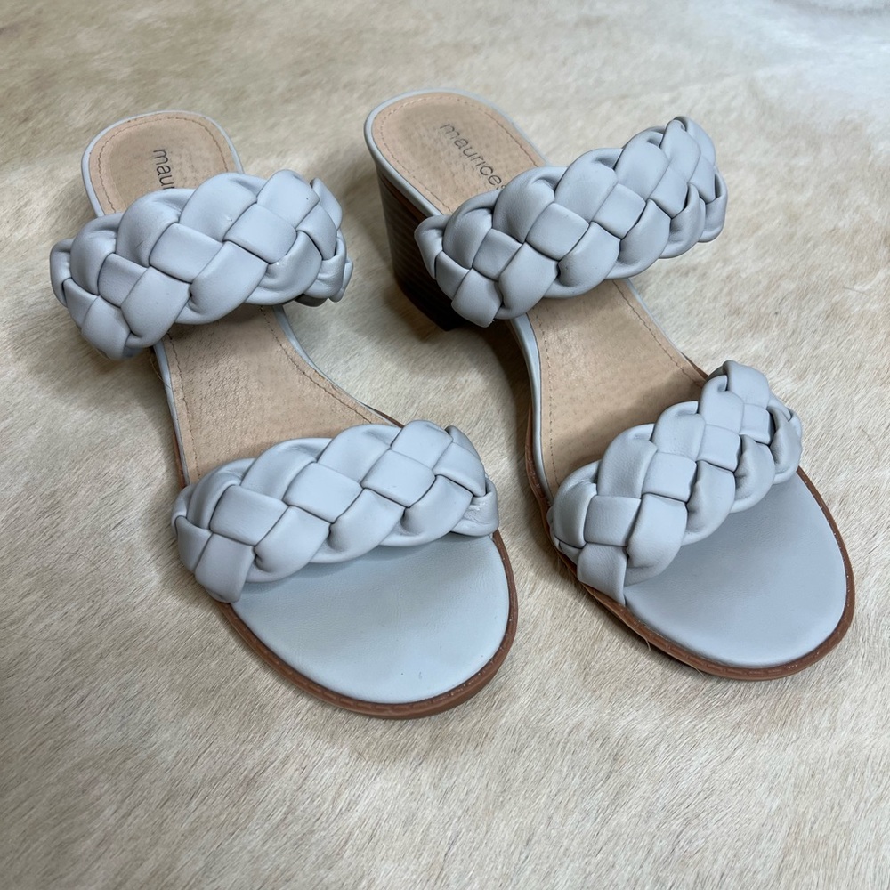 Maurice’s Gray Blue Braided Heel Size 7.5